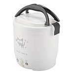 Rice Cooker, 12V 100W 1L Electric Portable Multifunctional Rice Cooker Suitable for Car Food Steamer (White)