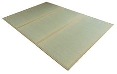 FULI Japanese Tatami Mattress, Igusa Mat (Japanese Rush Grass) Folds in Three, Made in Japan (Natural, Full XL)