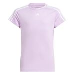 adidas Girls Junior Train Essentials Aeroready 3 Stripes Slim Fit Training T-Shirt, 7-8 Years