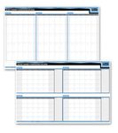 DAY-TIMER Reversible Dry Erase Flexible Undated Planner, 90/120 Day Bilingual, 36 x 24 Inch (3413859737)