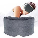 Sysrion Sleep Mask - Ultra Soft Comfortable Sleeping Mask for for Home Sleep Travel Shift Work, Nose Pad Designed Light Blocking Eye Blinder, Fully Adjustable Strap and Skin Friendly