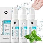 Spray Foot & Nail Spray, Kaluofan 3PCS All-Natural and Powerful Foot Solutions, Foot Spray Nail Repair and Odour, for Damaged and Discolored Nails and Remove Odor