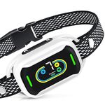 Anti Bark Collar for Dogs Rechargeable, Anti Barking Dog Collars with 7 Sensitivity Adjustable Vibration & Beep Modes Humane Smart Dog Barking Deterrent Device for Small Medium Large Dogs, White