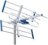 EDISION YAGI 8 dB Outdoor Antenna Terrestrial 21-48 UHF, 5G LTE Filter, for Receiving Digital DVB-T/T2 Channels, TV Antenna, Frequency Range 470-694 MHz, Length 47 cm, LTE700, Blue