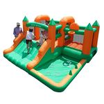 Doctor Dolphin Toddler Bounce House Ball Pit Inflatable Slide Bouncer Jump Bouncy House with Blower for Kids 2-12