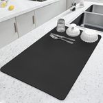 Large Kitchen Water Absorbent Mat for Dish Drying | Mat for Drying Kitchen Utensils | Extra-Large Drying mat for Kitchen Water-Absorbing Drying mats for kitchenware (60*40)