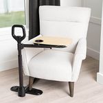 Able Life Able Tray Table, Adjustable Bamboo Swivel TV and Laptop Table with Ergonomic Stand Assist Safety Handle, Independent Living Aid (Eligible for VAT Relief in the UK)