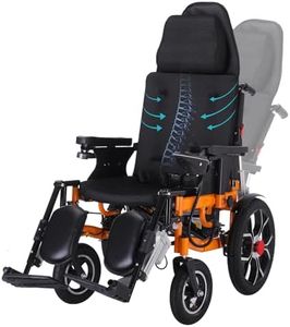 Reclining Electric Wheelchair,Electric Wheelchair for Adults 20 Miles Long Travel Range,Portable Intelligent Power Wheelchairs,Lightweight Foldable All Terrain Motorized Wheelchair for Seniors