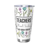 Teacher Appreciation Gifts,Best Teacher Gifts for Women from Students,Teacher Coffee Tumbler Water Bottle Stainless Steel Insulated Cup Travel Mug 20oz