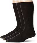 Gold Toe Men's Fluffies Socks (Pack of 3), Black