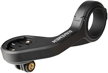 RAVEMEN AOM01 Bike Computer Mount, Out-Front Bike Computer Mount Compatible with Garmin/COOSPO/XOSS Bike Computer, Out Front Bracket Fit 31.8mm Handlebars