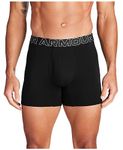 Under Armour Mens Performance Boxers 6 Baby Pack Underwear Black L