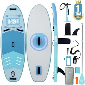 Niphean Inflatable Paddle Board with Stable Wing and Durable SUP Accessories, 10’ Inflatable Stand up Paddle Boards for Adults & Youth, Versatile Yoga Paddle Board