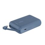 Belkin BoostCharge 10000mAh Power Bank with Integrated USB-C Cable - Blue
