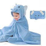 Baby Bath Towel Ultra Soft Hooded Towel Highly Absorbent Bathrobe Blanket Toddlers Shower Gifts for Boys Girls-Size 27.5" x 55"