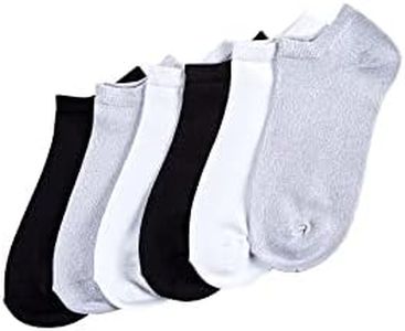 HUE Women's Supersoft No Show Liner Socks 6 Pair Pack, Chrome, One Size