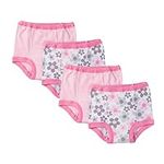 Gerber Toddler Girls' 4 Pack Traini