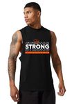 CHKOKKO Men Gym Regular Fit Tank Tops Sports Sleeveless Vest Black 2XL