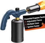 ThermoMaven Powerful Propane Torch, Kitchen Cooking Torch, Culinary Torch Lighter, Adjustable Blow Torch for Sous Vide Searing Steak, BBQ, Campfire Charcoal Starter, Blue (Propane Tank Not Included)