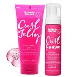 Umberto Giannini Curl Jelly Scrunching Jelly & Curl Foam Mousse Styling Duo - Vegan & Cruelty Free Curl Control Hair Gel & Mousse for Defrizzing Curly or Wavy Hair