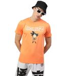 Free Authority Dragon Ball Z Printed Regular Fit Orange Cotton Men's T-Shirt