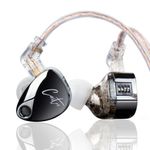 keephifi Kz Castor In Ear Monitor Headphones, Hifi Improved Bass In-Ear Earphone Sound Tuning Noise Isolating Iem, Dual-Dynamic Driver Wired Earbuds, 2Pin-C Detachable Cable