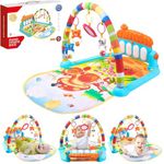 Mini Wonders Baby Gym Play Mat with Hanging Toys | Tummy Time Activity Gym for Newborns | Soft Mat with Rattles & Mirror | Sensory Development Toy 0-12 Months