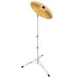 Kuyal Straight Cymbal Stand for Drum Hardware Percussion Mount Holder Gear Set-Silver, Excluding Ride Cymbal (Cymbal Stand)