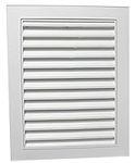 Duraflo 626120-00 Large Rectangular Gable Vent, 22 in W X 28 in H, 74 Sq-in, Polypropylene, 22" x 28", White