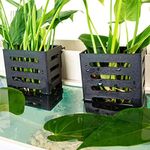 HALIFIN 2PCS Aquatic Plant Cup,Plas