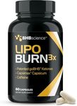 Lipo Burn Keto BHB Exogenous Ketones Supplement - BHB Science Keto Diet Pills with Capsimax and Caffeine for Natural Energy Focus Body Sculpting & Ketosis Support - Vegetarian & Non-GMO (1 Month)