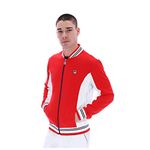 Fila Settanta LM161RN1 Vintage Baseball Track Top X-Large Red