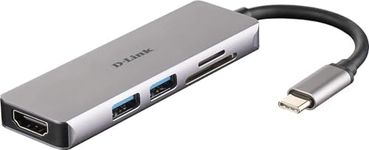 D-Link DUB-M530 5-in-1 USB-C Hub wi