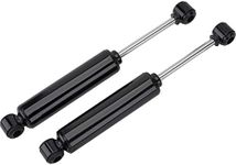 Speedway Motors Mono Tube Shocks, Black Painted, High-Pressure Gas Shocks, 12-1/2" Mounted Length, Adjustable Bushings for 1/2" or 5/8" Bolts, 9-5/8" to 14-5/8" Travel, Sold as a Pair