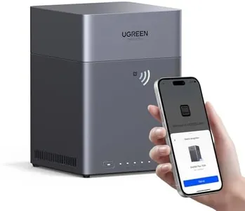 UGREEN NAS DH4300 Plus 4-Bay Desktop NAS, Support Capacity up to 120TB, Remote Access, AI Photo Album, Beginner Friendly System, 8GB LPDDR4X RAM, 2.5GbE, 4K HDMI, Network Attached Storage (Diskless)