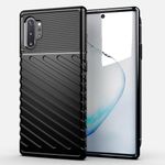 GTBDEKI Phone Case for Galaxy Note 10 Plus Case, Samsung Note 10+ 5G SM-N975U Case, Carbon Fiber Anti-Scratch Shockproof Flexible Rubber Silicone TPU Back Cover Cases for Samsung Galaxy Note 10+ Black