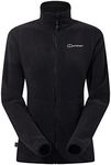 Berghaus Women's Prism Polartec Interactive Fleece Jacket, Added Warmth, Flattering Style, Durable, Black, 10