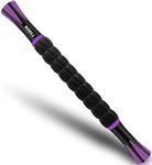 Muscle Roller, MZDXJ Massage Roller Stick for Athletes, Help Reducing Muscle Soreness Cramping Tightness Leg Arms Back Calves Muscle Massager（Purple Black）