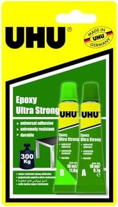 UHU Long-lasting Epoxy Ultra Strong Glue 10ml – Card of 2, (33-37550)