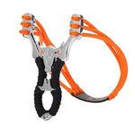 INDIAN SLINGSHOT™ Adult Kids Big Power Alloy Slingshot Outdoor Target Practice Toys (Alloy Bull Head Slingshot)