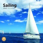 2025 Sailing Monthly Wall Calendar by Bright Day, 12 x 12 Inch Sailboat Yacht Nautical Regatta Captain Crew