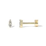 PAVOI 14K Yellow Gold Plated Solid 