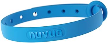 Breakaway Cat Collar - Soft, Comfortable, and Lightweight Safety Buckle Collar with Name Tag Ring for Outdoor Cats and Sensitive Skin Kittens by Nuvuq (6 ⅞" to 10 ¼", Blue)