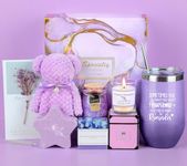 GEEKEO Relaxation Gifts for Women, Unique Birthday Gifts for Women Friends, Spa Pamper Gift Set for Her, Wine Tumbler Gifts for Best Friends, Christmas, Valentine's Day Presents for Ladies, Female