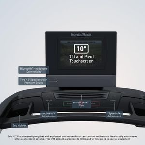 NordicTrack T Series 9 Treadmill – Folding Electric Running Machine