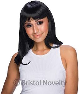 Bristol Novelty BW852 Chic Doll Wig Black, womens, One Size