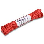 550 Paracord 7 Strand Nylon Parachute Cord Outdoor Survival Rope – 100Feet Length 100% Nylon Mil-SPEC 550lbs Breaking Strength (Red)