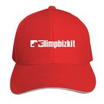 Liteschi Unisex Limp-Bizkit Casual Baseball Cap Adjustable Sandwich Hat Red