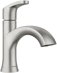 Moen Karis Spot Resist Brushed Nickel One-Handle Lavatory Faucet, 84346SRN