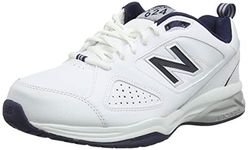 New Balance Men's 624 Fitness Shoes, White (White/Navy Wn4), 11 UK (45.5 EU)